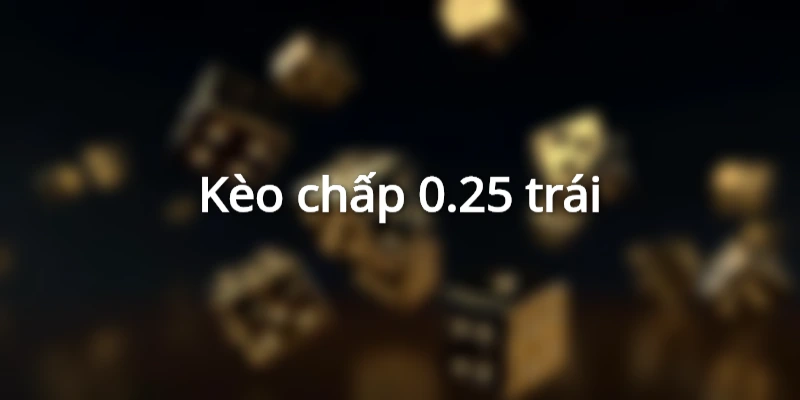 Cách đọc kèo bóng đá handicap 1/4 sẽ rắc rối hơn vì có trường hợp thua nửa