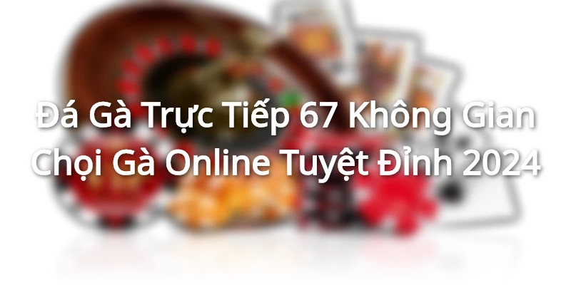 Đá Gà Trực Tiếp 67 - Không Gian Chọi Gà Online Tuyệt Đỉnh 2024
